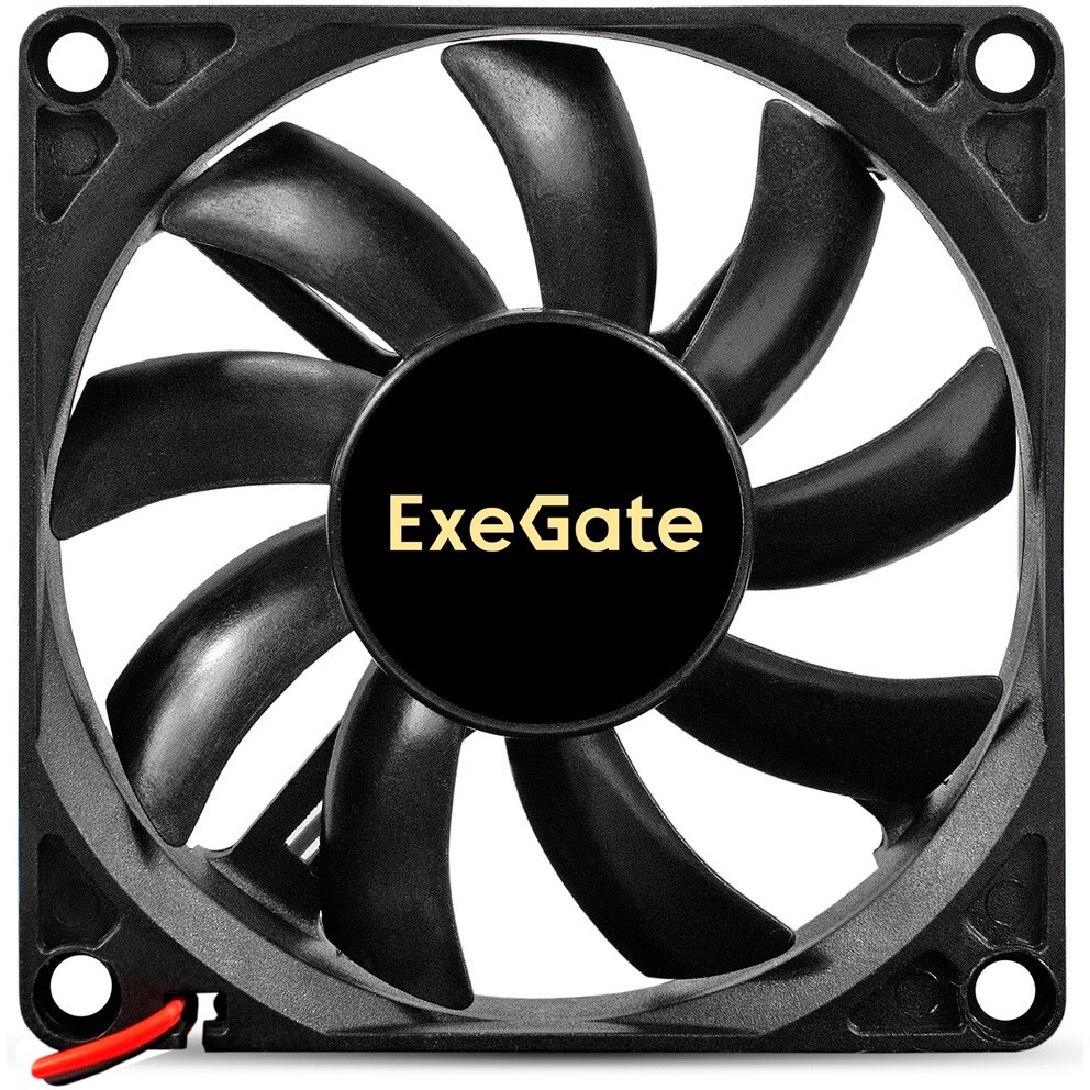 Вентилятор 24В DC ExeGate EX08020S2P-24 (80x80x20 мм, Sleeve bearing (подшипник скольжения), 2pin, 3