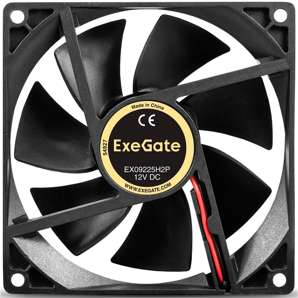 Вентилятор 24В DC ExeGate EX09238S2P-24 (92x92x38 мм, Sleeve bearing (подшипник скольжения), 2pin, 4