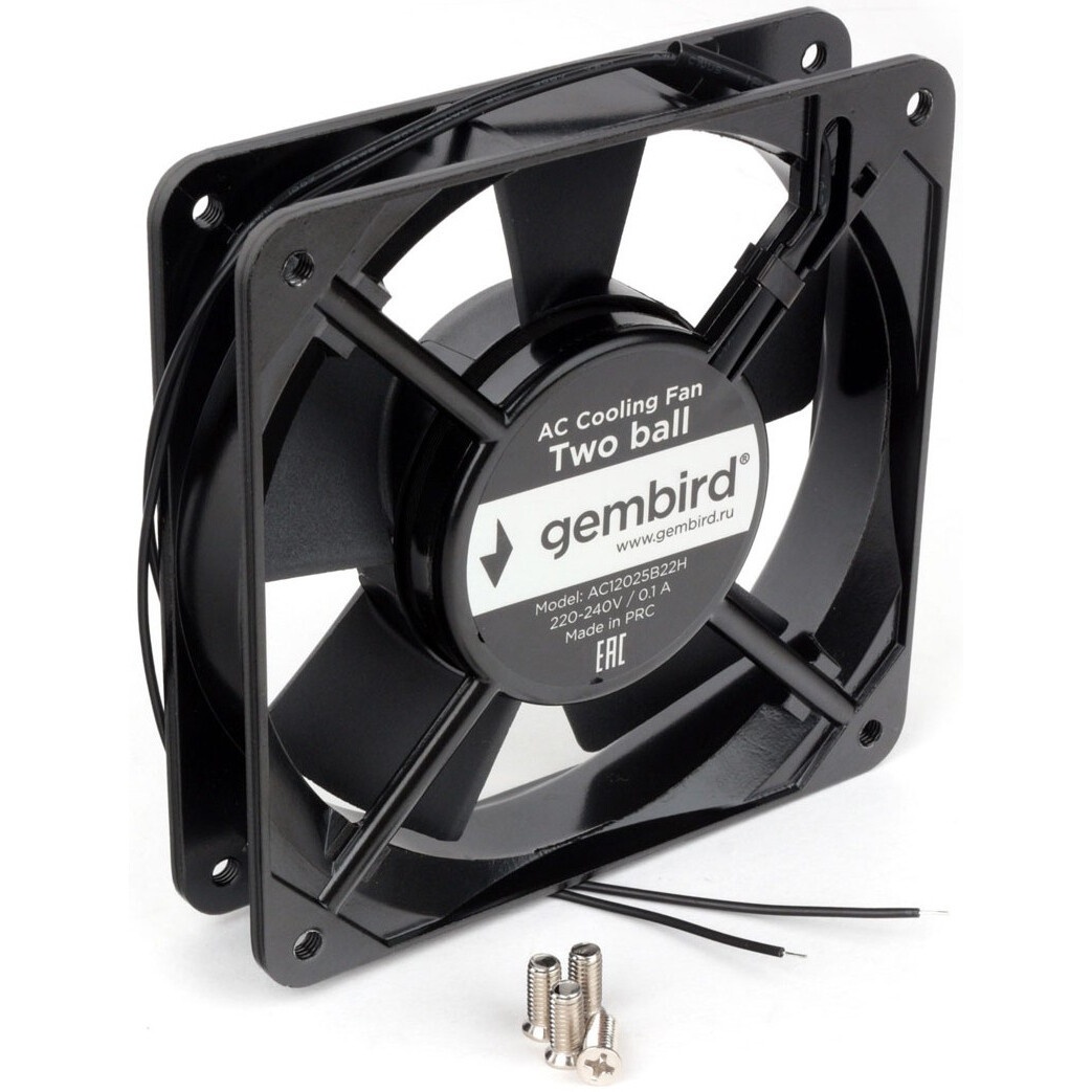Вентилятор 24В DC ExeGate EX12038S2P-24 (120x120x38 мм, Sleeve bearing (подшипник скольжения), 2pin,