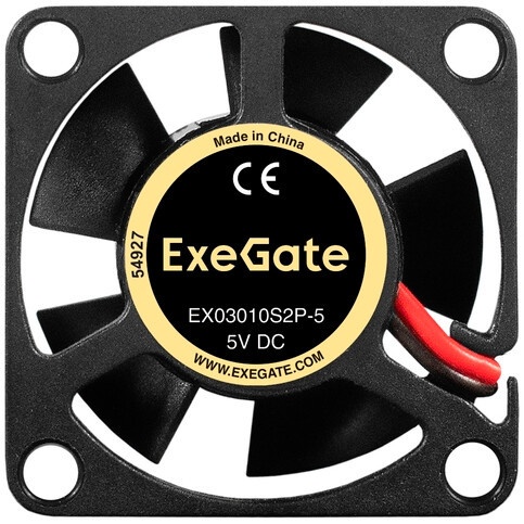 Вентилятор 5В DC ExeGate EX03010S2P-5 (30x30x10 мм, Sleeve bearing (подшипник скольжения), 2pin, 900