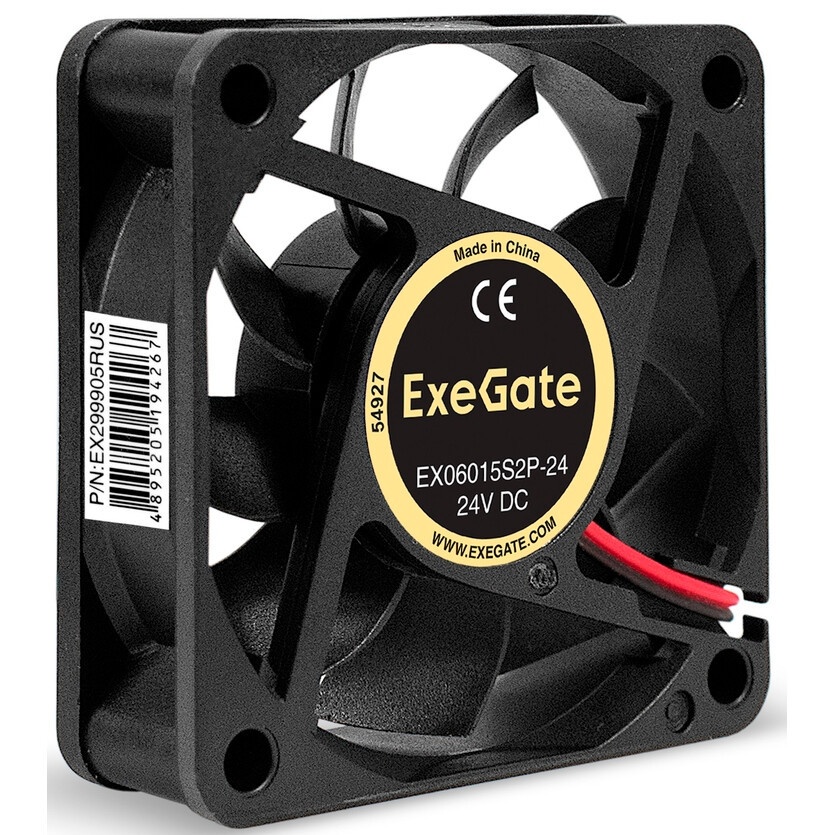 Вентилятор 5В DC ExeGate EX06025S2P-5 (60x60x25 мм, Sleeve bearing (подшипник скольжения), 2pin, 350