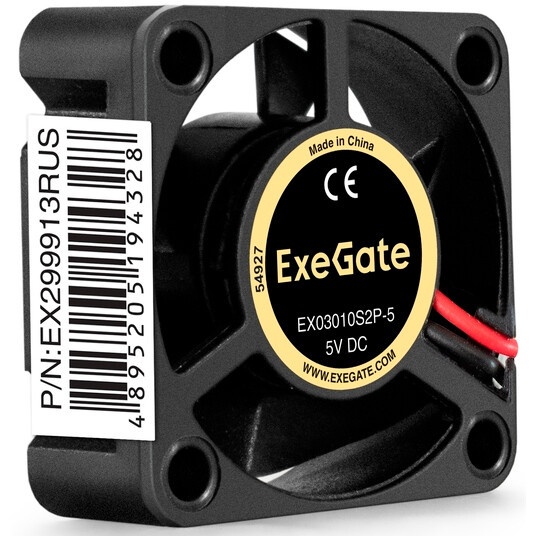 Вентилятор 5В DC ExeGate ExtraSilent ES03010S2P-5 (30x30x10 мм, Sleeve bearing (подшипник скольжения