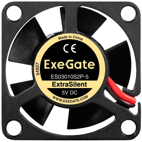 Вентилятор 5В DC ExeGate ExtraSilent ES03010S2P-5 (30x30x10 мм, Sleeve bearing (подшипник скольжения