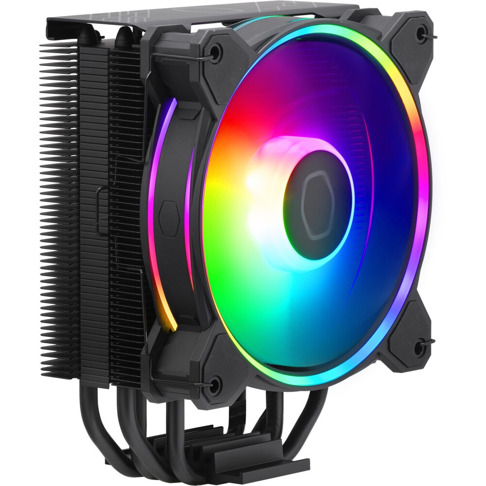 Кулер для процессора Cooler Master Hyper 212 Halo Black черный, 120 мм, алюминий/медь, 2050 об/мин,