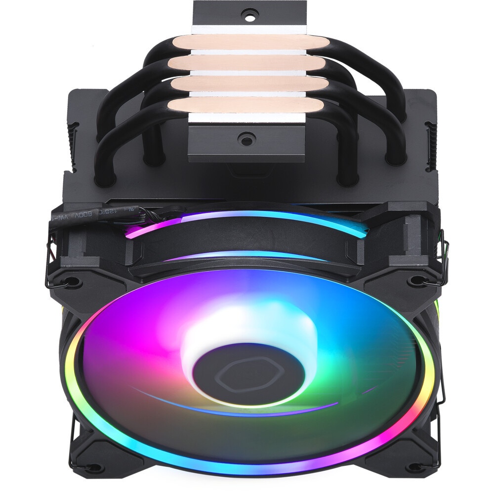 Кулер для процессора Cooler Master Hyper 212 Halo Black черный, 120 мм, алюминий/медь, 2050 об/мин,