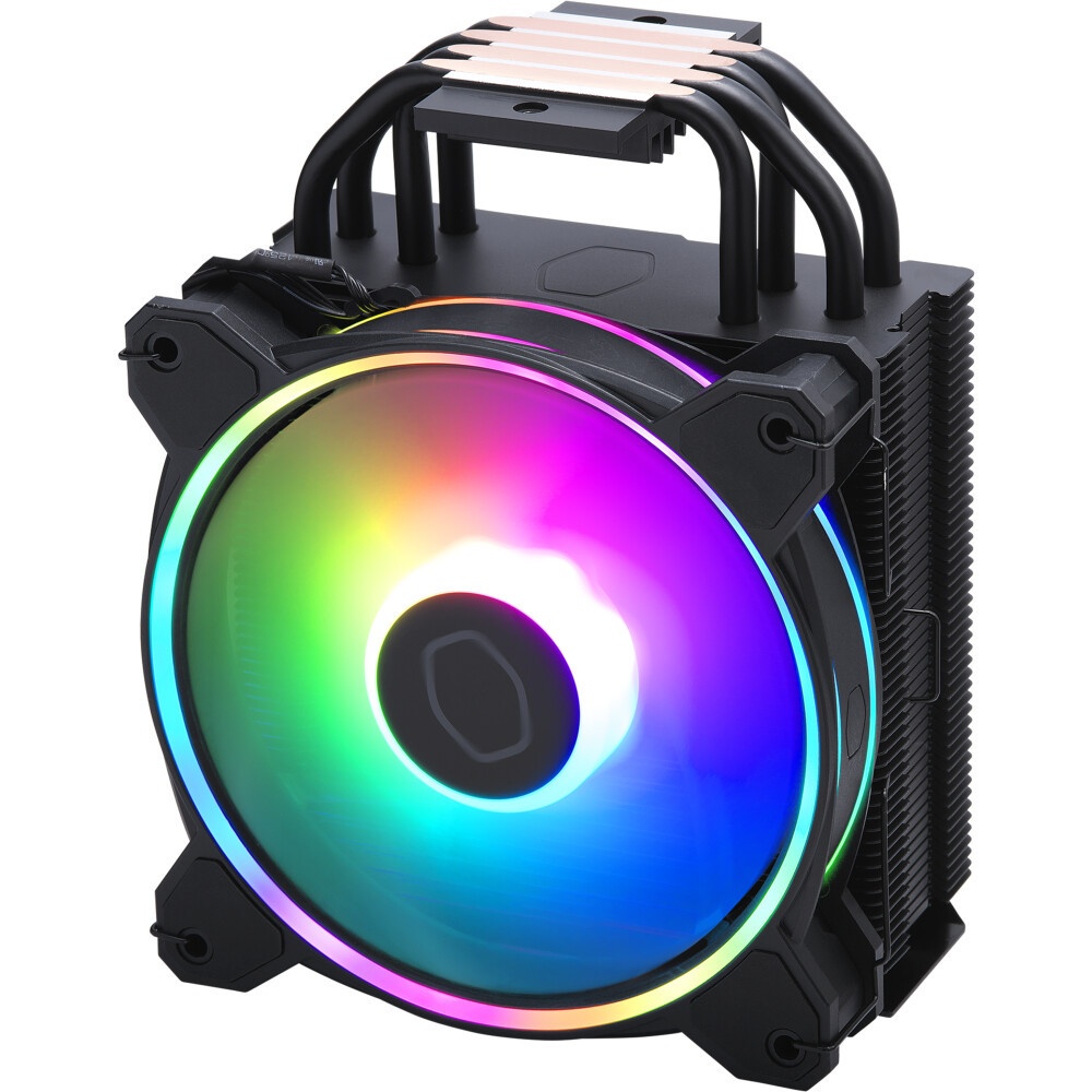 Кулер для процессора Cooler Master Hyper 212 Halo Black черный, 120 мм, алюминий/медь, 2050 об/мин,