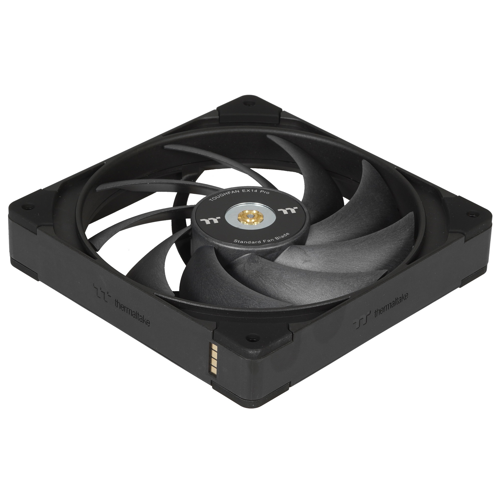 Вентилятор Thermaltake Toughfan EX14 Pro реверсивный 140x140x25mm черный 4-pin 31.6-34.1dB Ret (CL-F