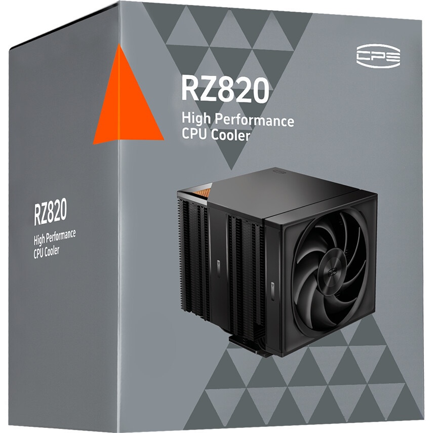 Кулер для процессора PCCooler RZ820 Display BK (290W, 4-pin PWM, LED, 169mm, Al/Cu, 8x6mm, 1x140mm +