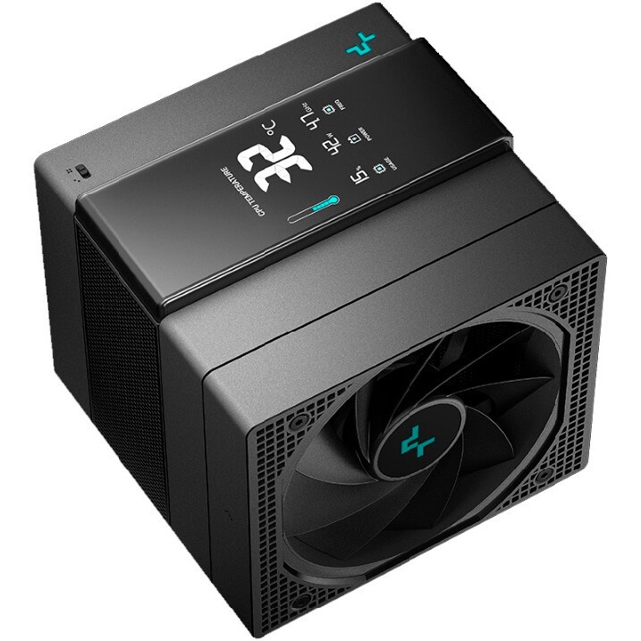 Кулер для процессора PCCooler RZ820 Display BK (290W, 4-pin PWM, LED, 169mm, Al/Cu, 8x6mm, 1x140mm +
