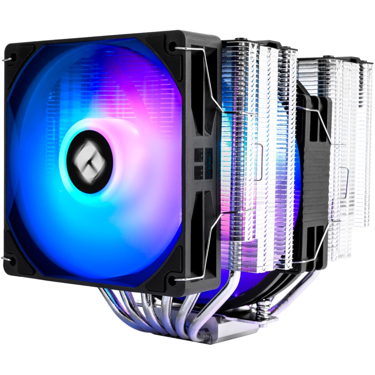 Кулер для процессора PCCooler RZ820 Display BK (290W, 4-pin PWM, LED, 169mm, Al/Cu, 8x6mm, 1x140mm +