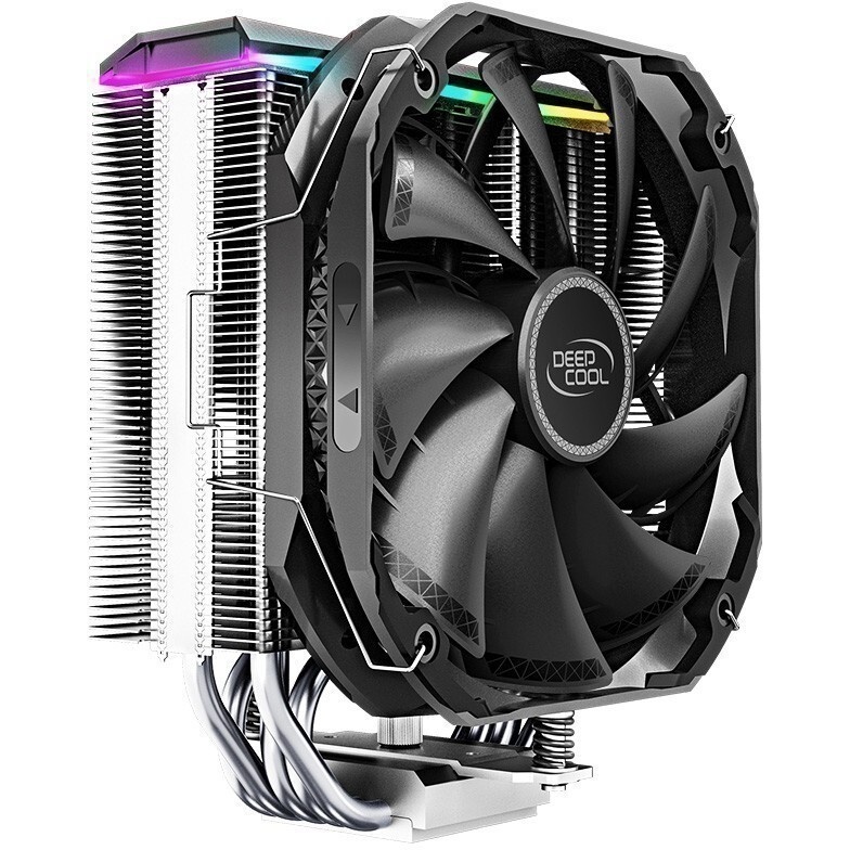 Кулер для процессора PCCooler RZ820 Display BK (290W, 4-pin PWM, LED, 169mm, Al/Cu, 8x6mm, 1x140mm +