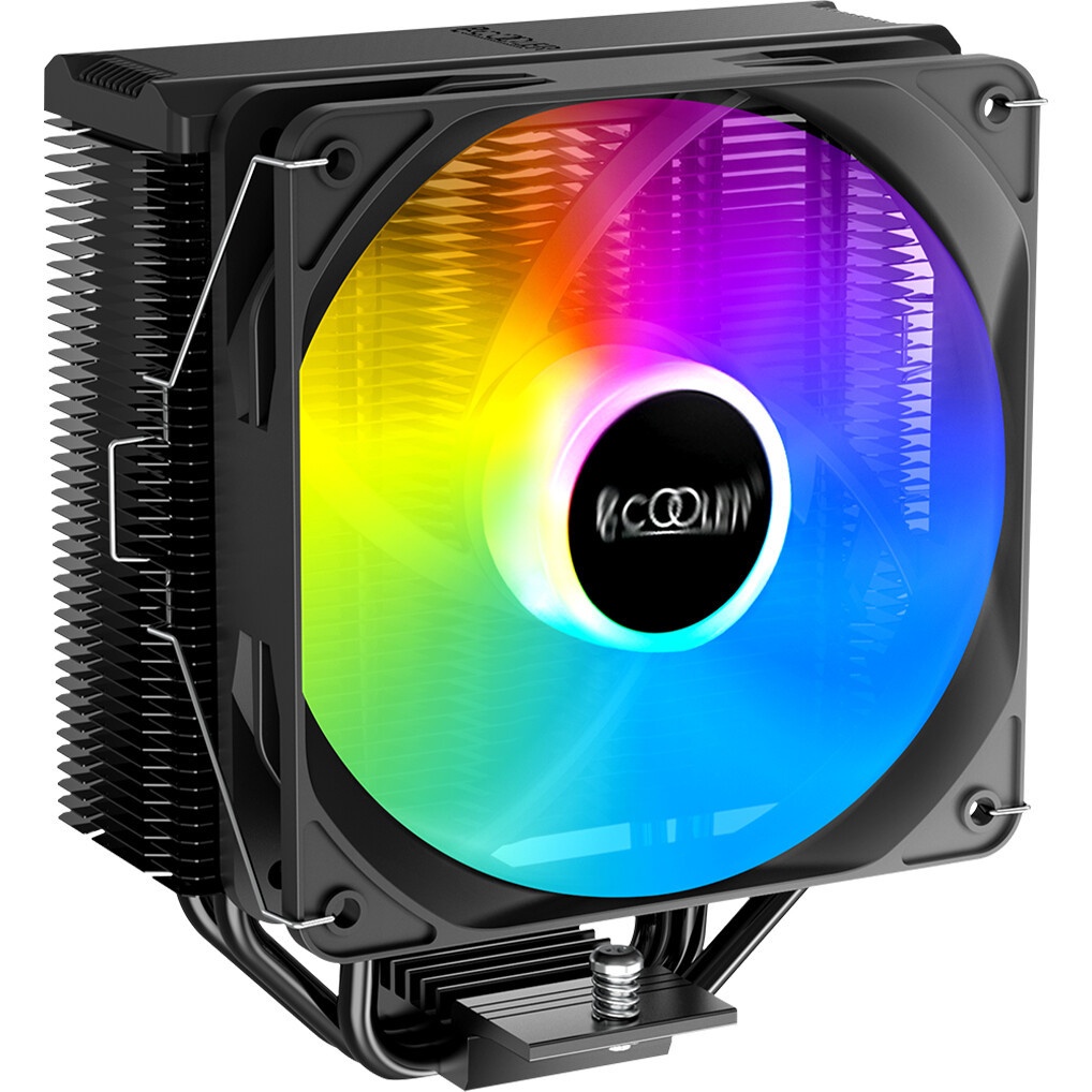 Кулер для процессора PCCooler RT720 TC ARGB WH (270W, 4-pin PWM, 157.5mm, Al/Cu, 7x6mm, ARGB, 2x120m