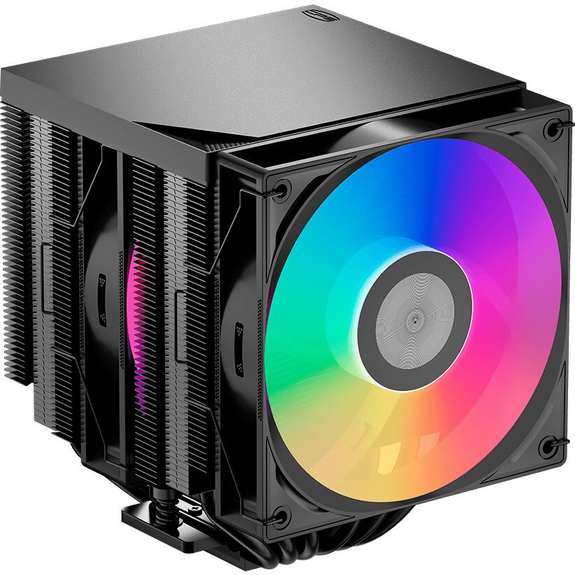 Кулер для процессора PCCooler RT720 TC ARGB WH (270W, 4-pin PWM, 157.5mm, Al/Cu, 7x6mm, ARGB, 2x120m
