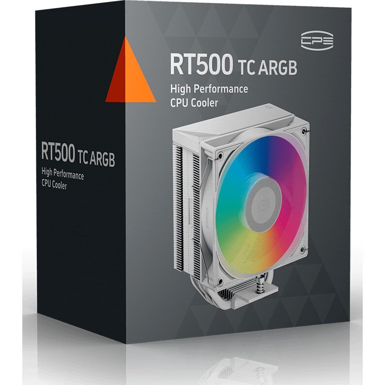 Кулер для процессора PCCooler RT720 TC ARGB WH (270W, 4-pin PWM, 157.5mm, Al/Cu, 7x6mm, ARGB, 2x120m