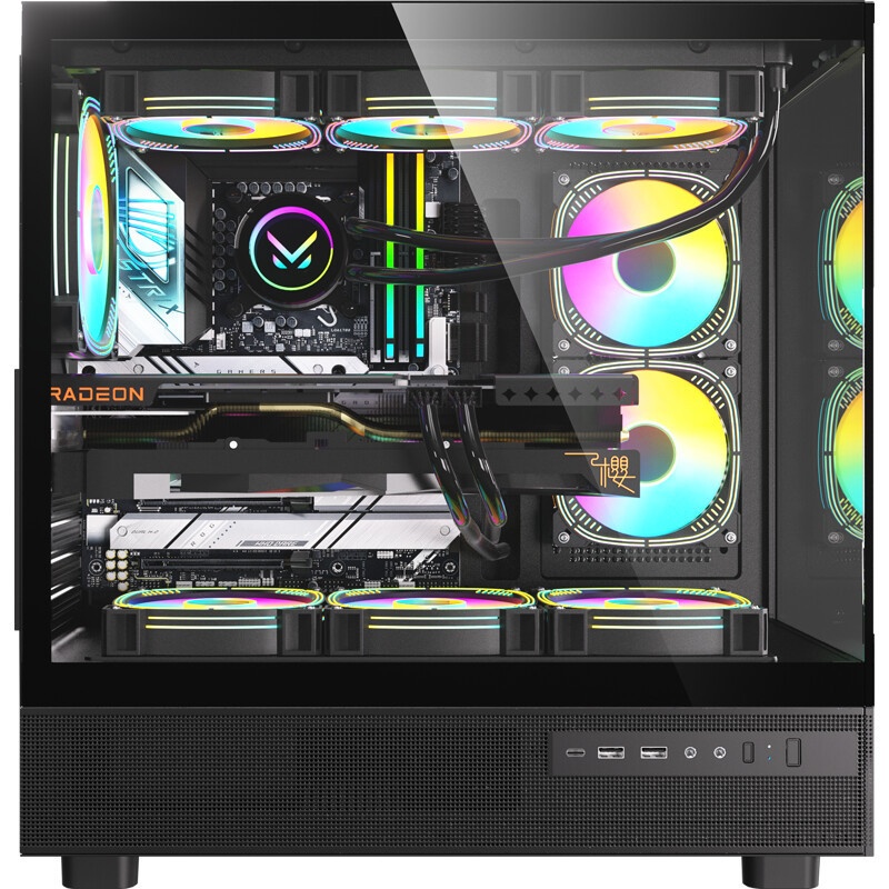Корпус Formula Crystal Z1 V2 черный без БП ATX 1xUSB2.0 1xUSB3.0 1xUSB3.1 audio bott PSU