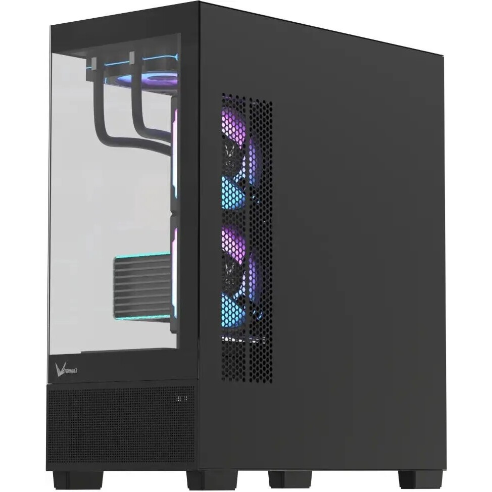 Корпус Formula Crystal Z1 V2 черный без БП ATX 1xUSB2.0 1xUSB3.0 1xUSB3.1 audio bott PSU