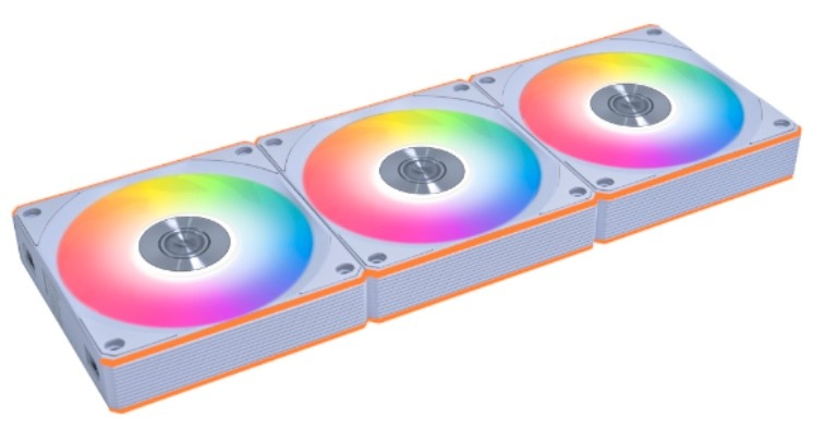 Вентилятор для корпуса Lian-Li Uni Fan CL Wireless 120 ARGB 124х120x28 белый 4-pin 29.8дБ (упак.:3шт