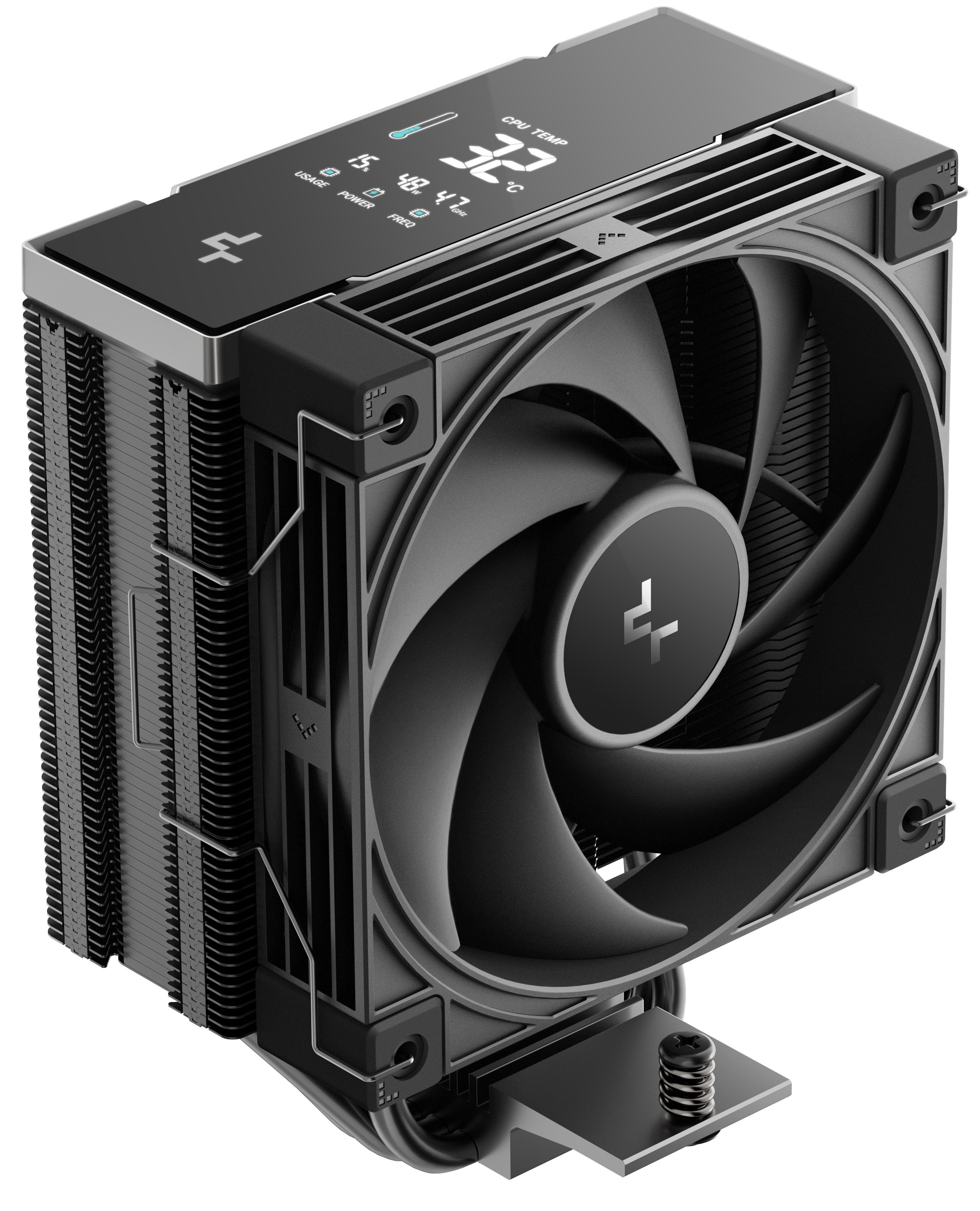 Кулер для процессора DEEPCOOL AK400 G2 DIGITAL NYX LGA1851/1700/1200/115X/AM5/AM4 (12шт/кор, TDP 220