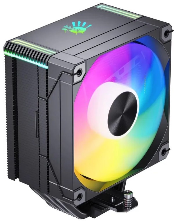 Устройство охлаждения(кулер) Bloody AC-12 ARGB Soc-AM5/AM4/1200/1700/1851 черный 4-pin 14-26dB Al+Cu