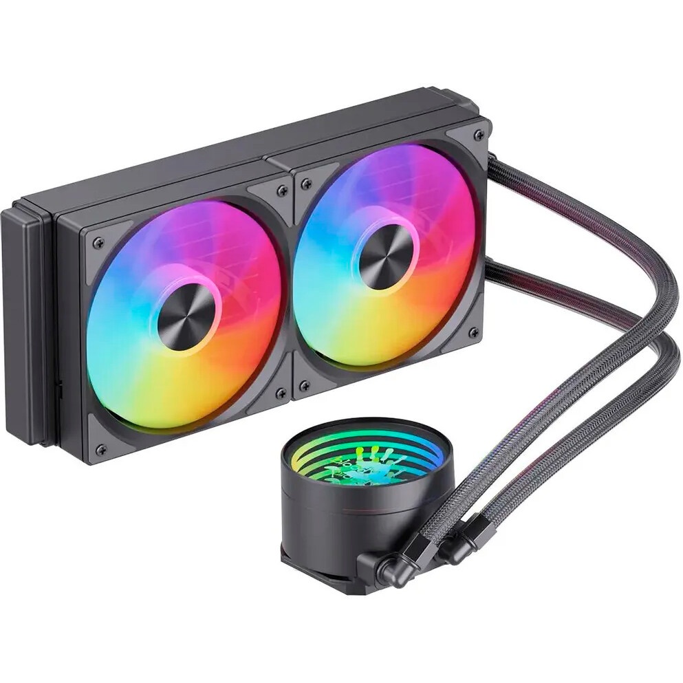 Система водяного охлаждения Bloody LC-10 ARGB Soc-AM5/AM4/1200/1700/1851 черный 4-pin 20-35dB Al+Cu