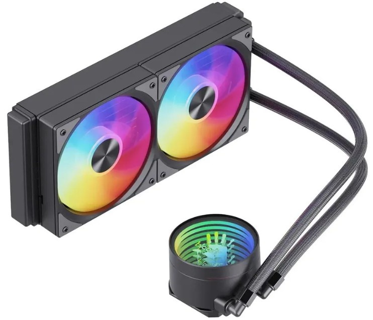 Система водяного охлаждения Bloody LC-10 ARGB Soc-AM5/AM4/1200/1700/1851 черный 4-pin 20-35dB Al+Cu