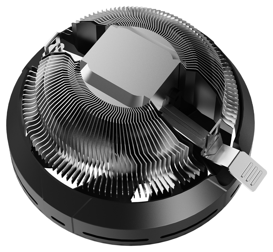Кулер для процессора CPU Cooler Ocypus Beta A10 BK (75W, 3-pin, 67mm, Al, 1x124mm, 40CFM, 29.5dBA, 2