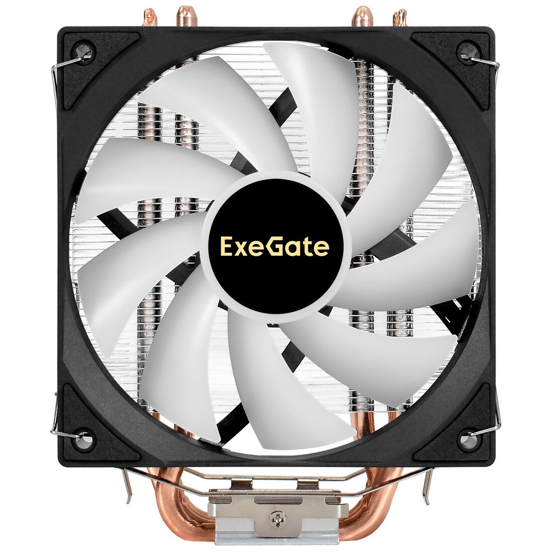 Кулер ExeGate Wizard EXX400V3-PWM.FRGB (Al+Cu, 4 тепл.трубки, LGA775/1150/1151/1155/1156/1200/1700/1
