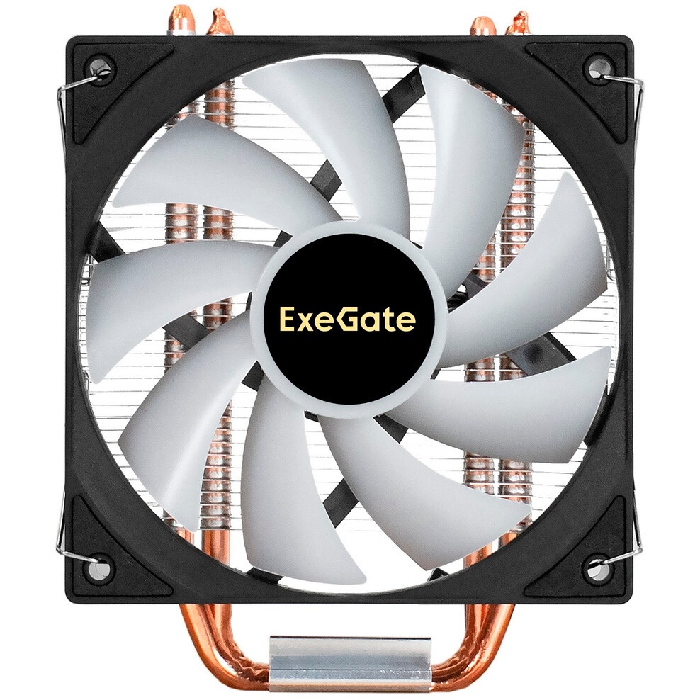 Кулер ExeGate Wizard EXX400V3-PWM.FRGB (Al+Cu, 4 тепл.трубки, LGA775/1150/1151/1155/1156/1200/1700/1