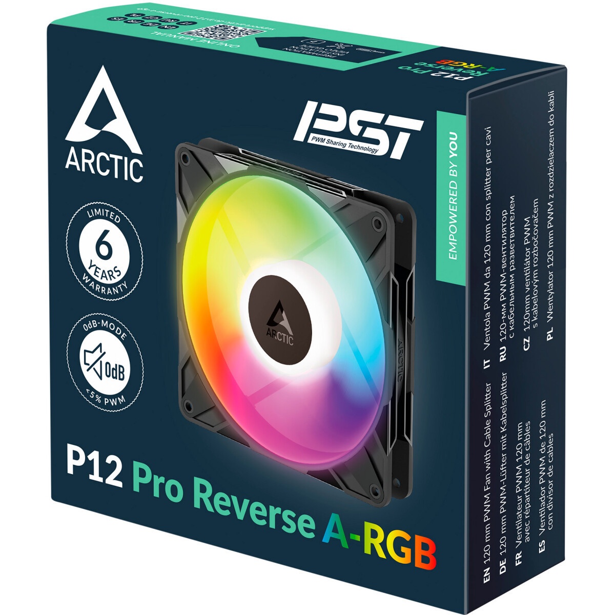 Вентилятор корпусной ARCTIC P12 Pro A-RGB LN - retail (ACFAN00344A)