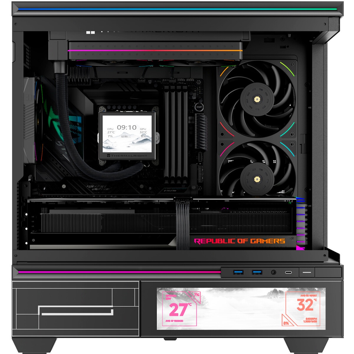Вентилятор для корпуса Formula Air Fusion 2 ARGB 120х120x28 белый 4-pin 33.46дБ (упак.:2шт) (AIR FUS