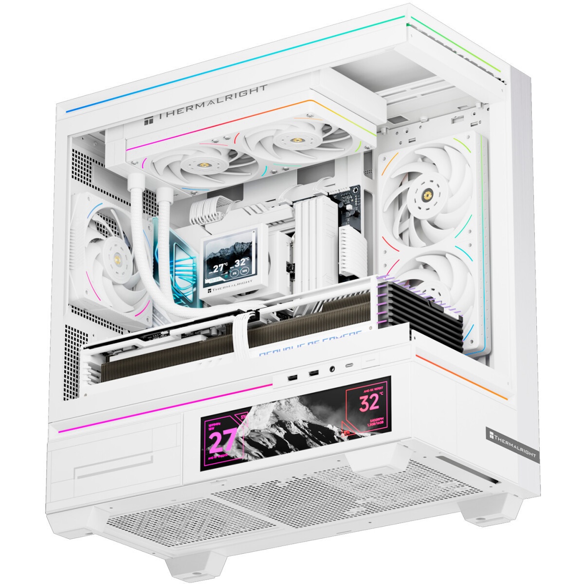 Вентилятор для корпуса Formula Air Fusion 2 Reverse ARGB 120х120x28 белый 4-pin 39.11дБ (упак.:2шт)