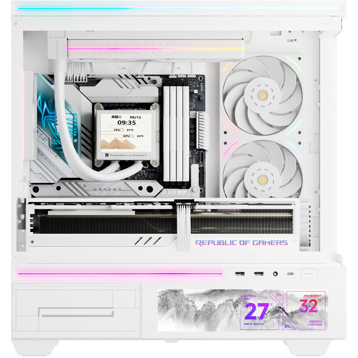 Вентилятор для корпуса Formula Air Fusion 2 Reverse ARGB 120х120x28 черный 4-pin 39.11дБ (упак.:2шт)