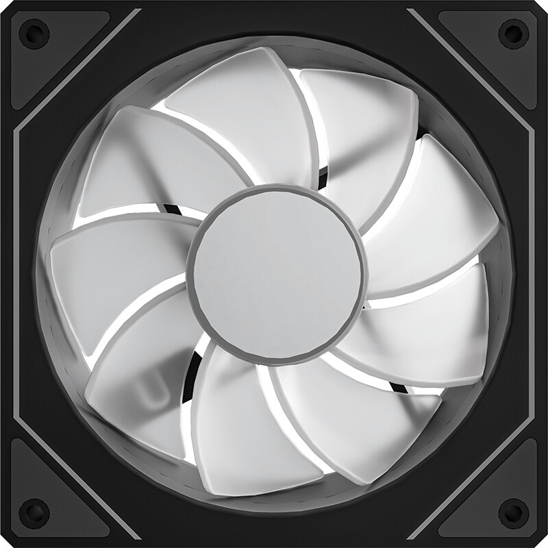 Вентилятор для корпуса Formula PA120R Reverse ARGB 120х120x25 черный 4-pin 28.8дБ (PA120R BLACK) Ret