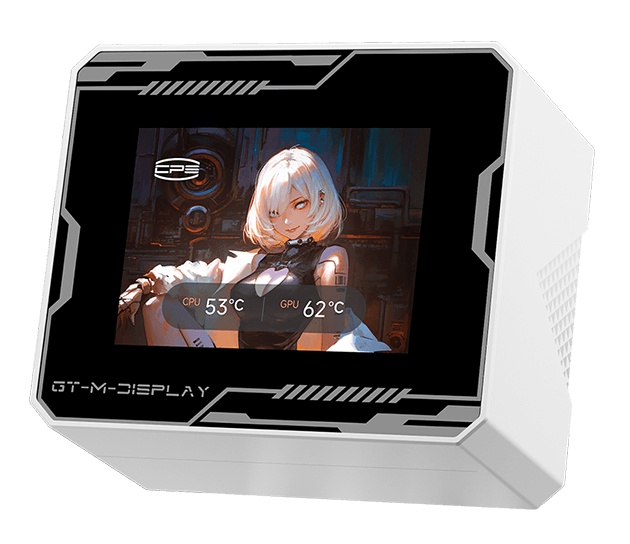 Система водяного охлаждения PcCooler GT360M Display ARGB Soc-AM5/AM4/1200/1700/1851 белый 4-pin 15-3