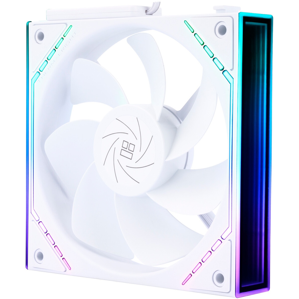 Вентилятор для корпуса Eurocase EU-FN120ARGB_12 WH YH1225 White,120 ARGB fan 3pin+AURA 5V3pin female