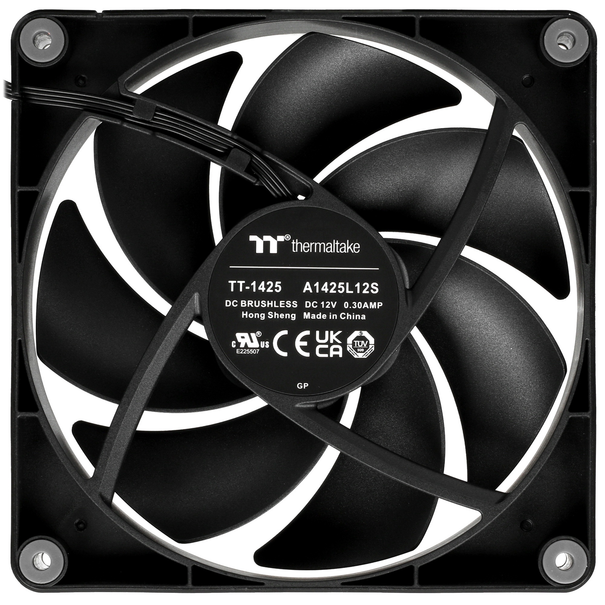 Комплект вентиляторов для корпуса Thermaltake CT140 (2 шт.) черный, 140 мм, 1500 об/мин, 30.5 дБ, 4