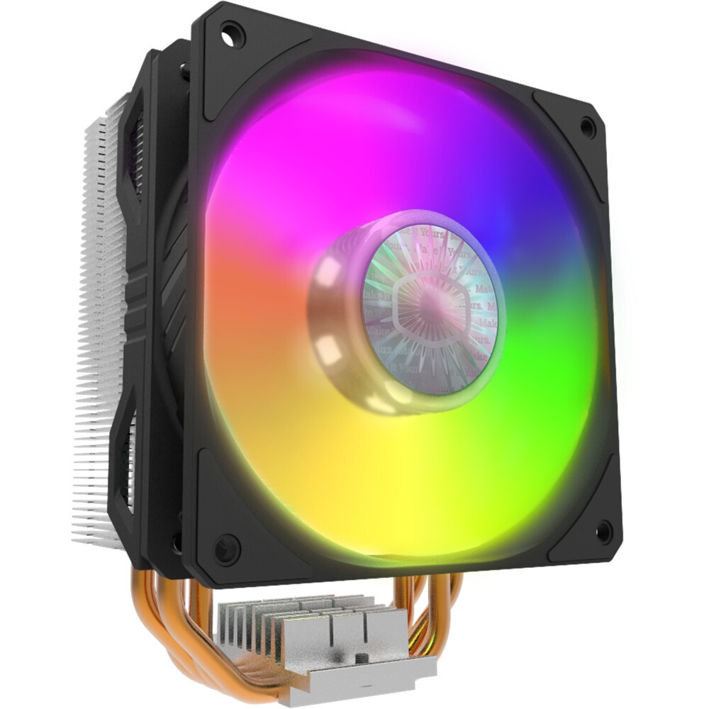 Кулер для процессора Cooler Master Hyper 212 Spectrum V2 черный, 120 мм, алюминий/медь, 1800 об/мин,