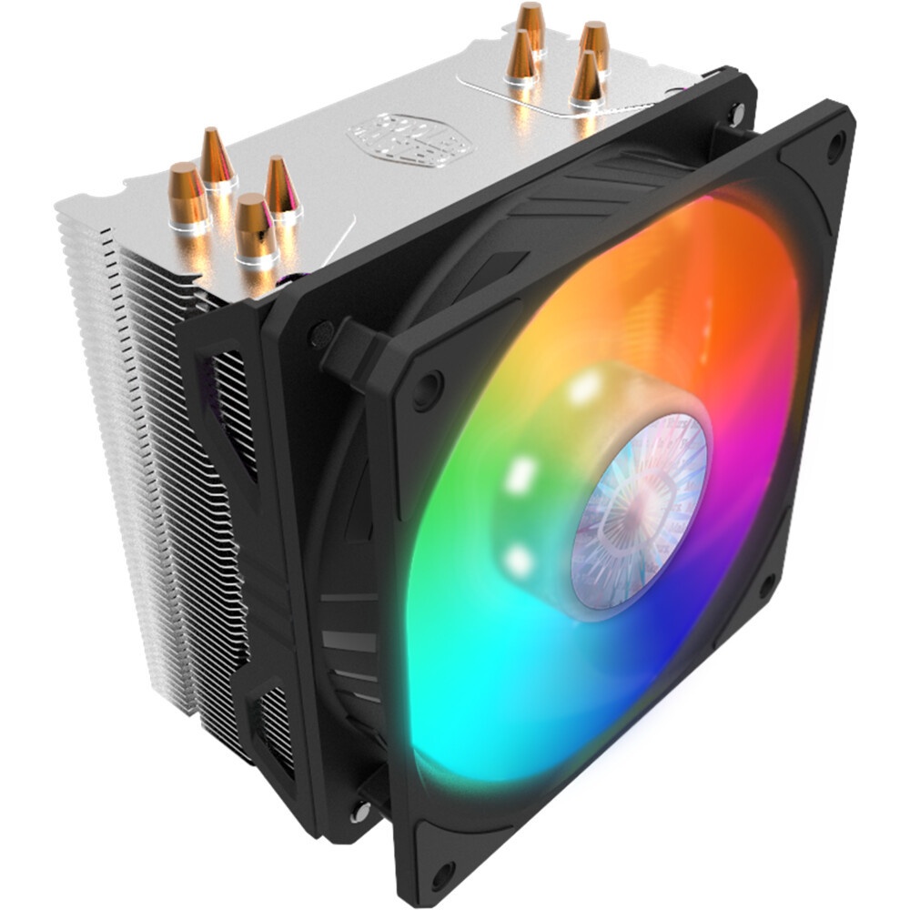 Кулер для процессора Cooler Master Hyper 212 Spectrum V2 черный, 120 мм, алюминий/медь, 1800 об/мин,
