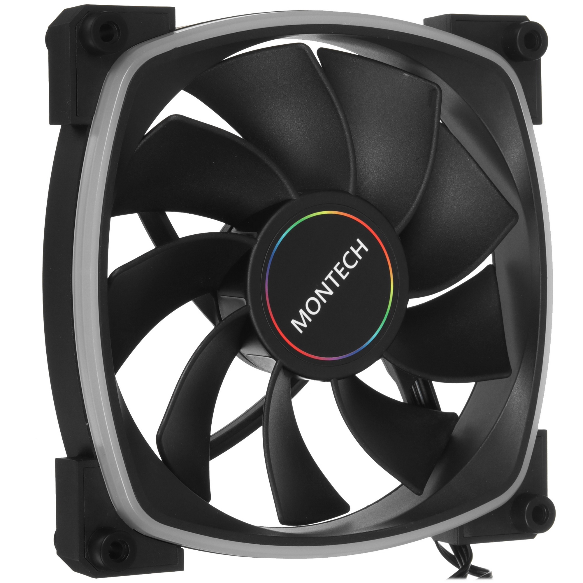 Вентилятор для корпуса MONTECH RX140 PWM черный, 140 мм, 1600 об/мин, 27.9 дБ, 4 pin