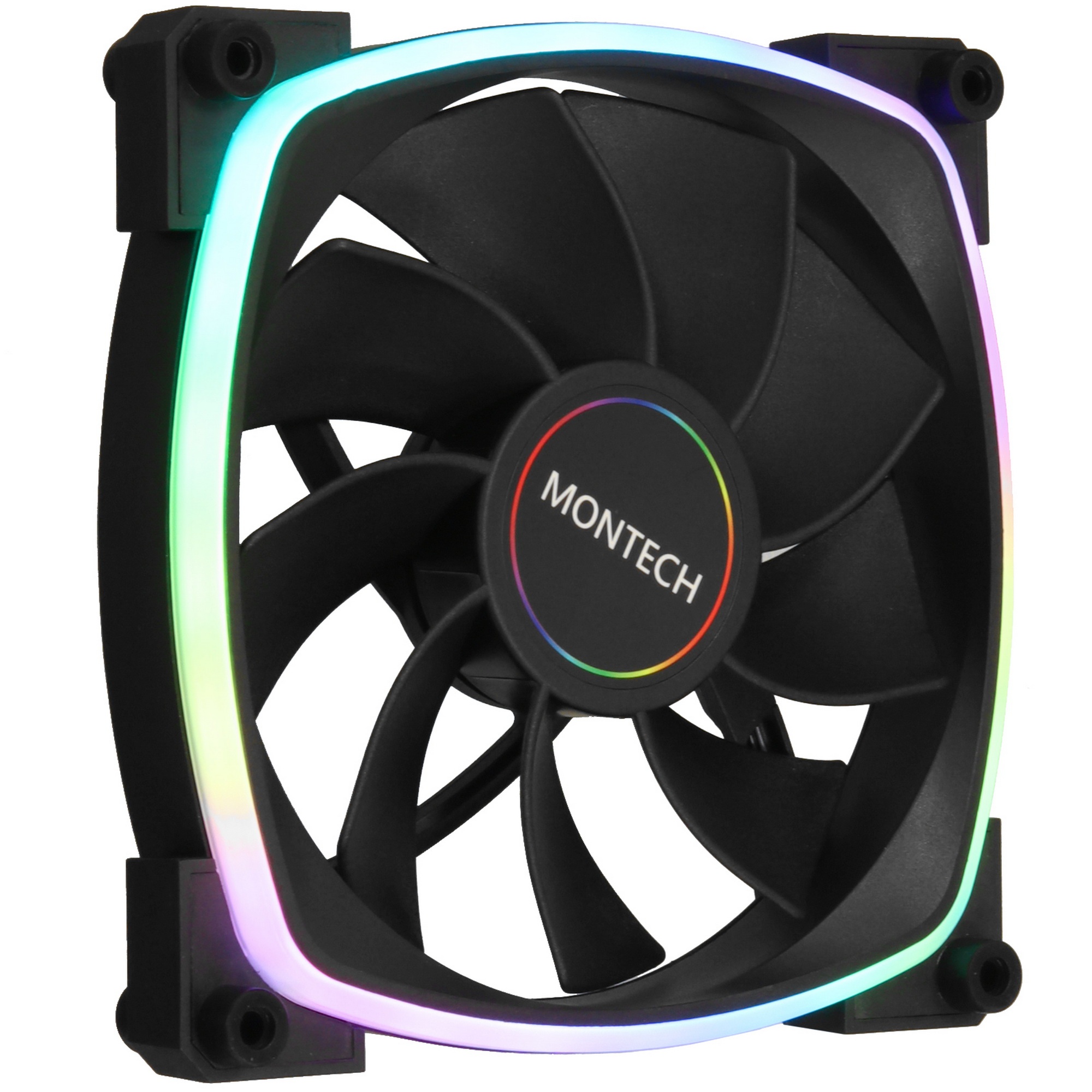 Вентилятор для корпуса MONTECH RX140 PWM черный, 140 мм, 1600 об/мин, 27.9 дБ, 4 pin
