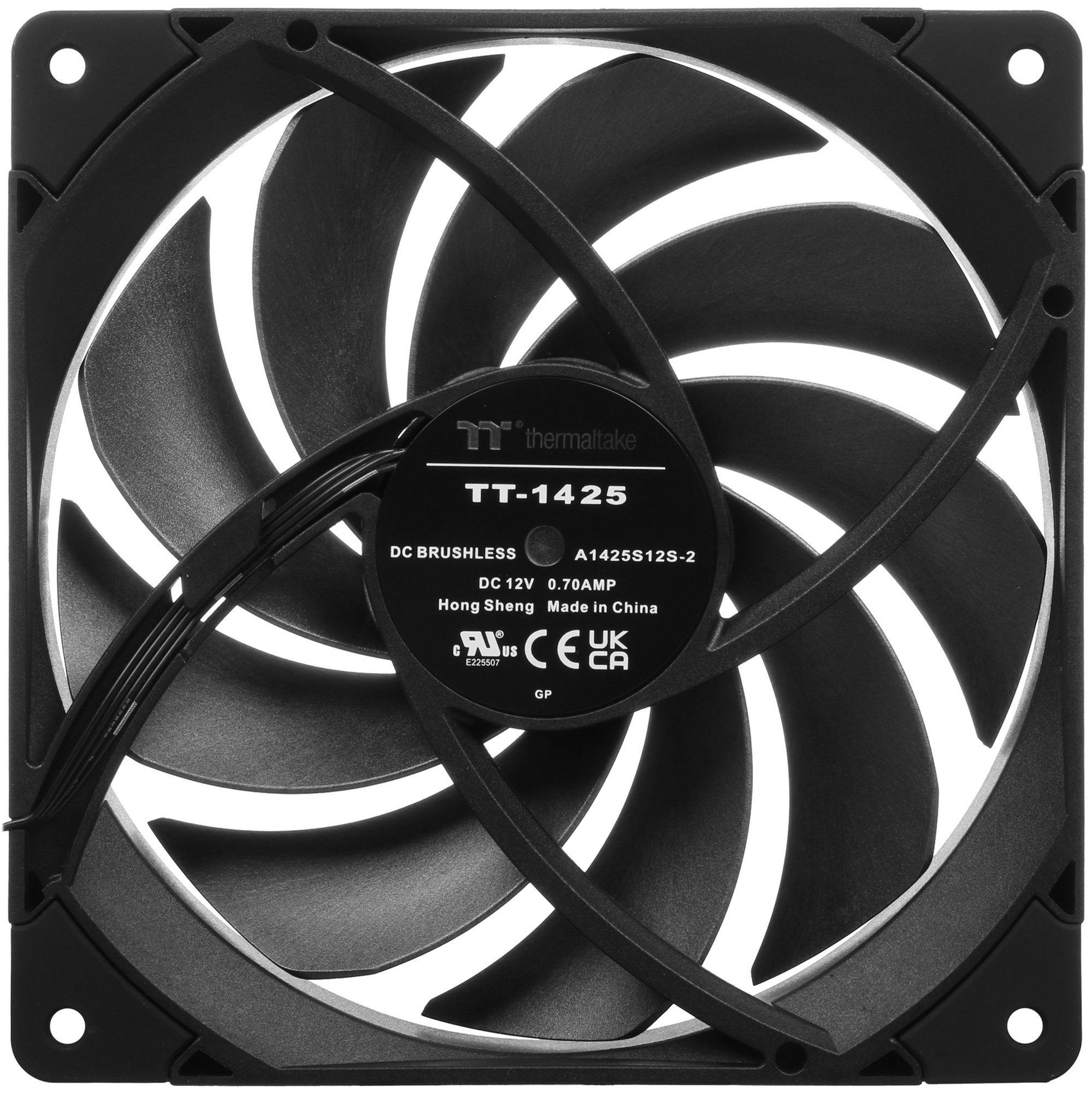 Вентилятор для корпуса Thermaltake Toughfan 14 Pro 140х140x25 черный 4-pin 31.6дБ (упак.:2шт) (CL-F1