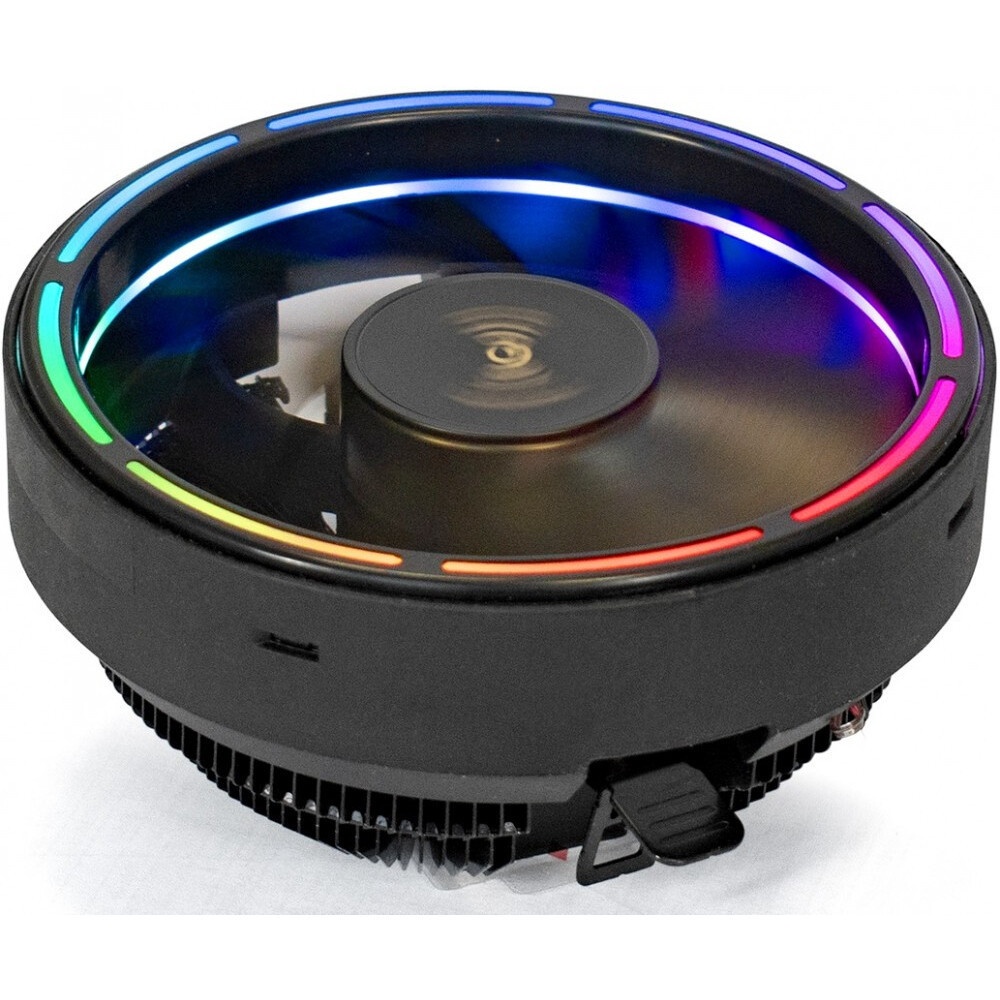 Кулер для процессора ExeGate Dark Magic EXX400V3-PWM.RGB (Al+Cu, черное покрытие, 4 тепл.трубки, LGA