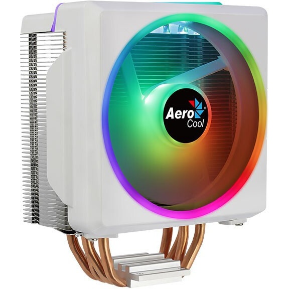 Кулер для процессора ExeGate Dark Magic EXX400V3-PWM.RGB (Al+Cu, черное покрытие, 4 тепл.трубки, LGA