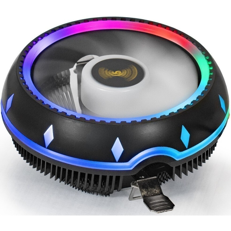 Кулер для процессора ExeGate Dark Magic EXX400V3-PWM.RGB (Al+Cu, черное покрытие, 4 тепл.трубки, LGA