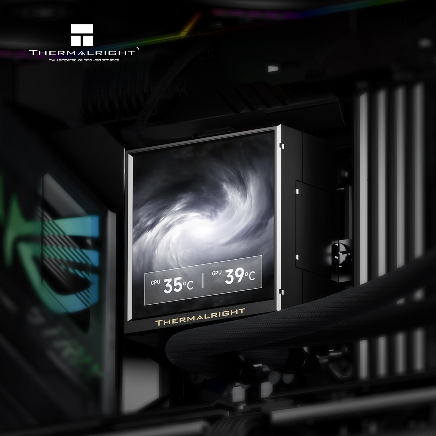Система водяного охлаждения Thermalright Peerless Vision 360 Soc-AM5/AM4/1200/1700/1851 черный 4-pin