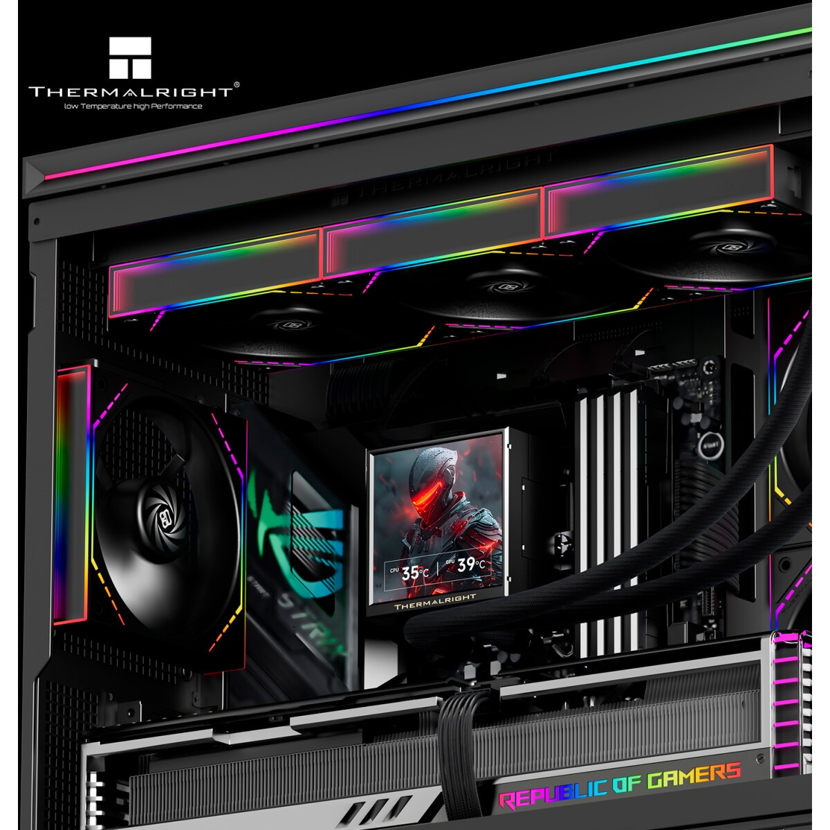 Система водяного охлаждения Thermalright Peerless Vision 360 Soc-AM5/AM4/1200/1700/1851 черный 4-pin