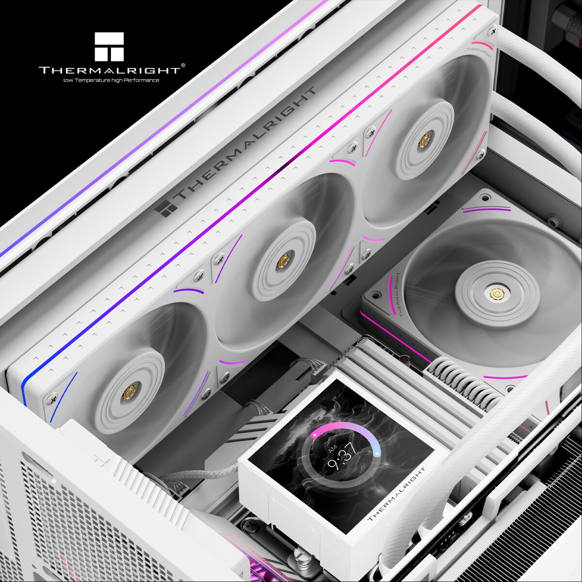 Система водяного охлаждения Thermalright Peerless Vision 360 Soc-AM5/AM4/1200/1700/1851 черный 4-pin