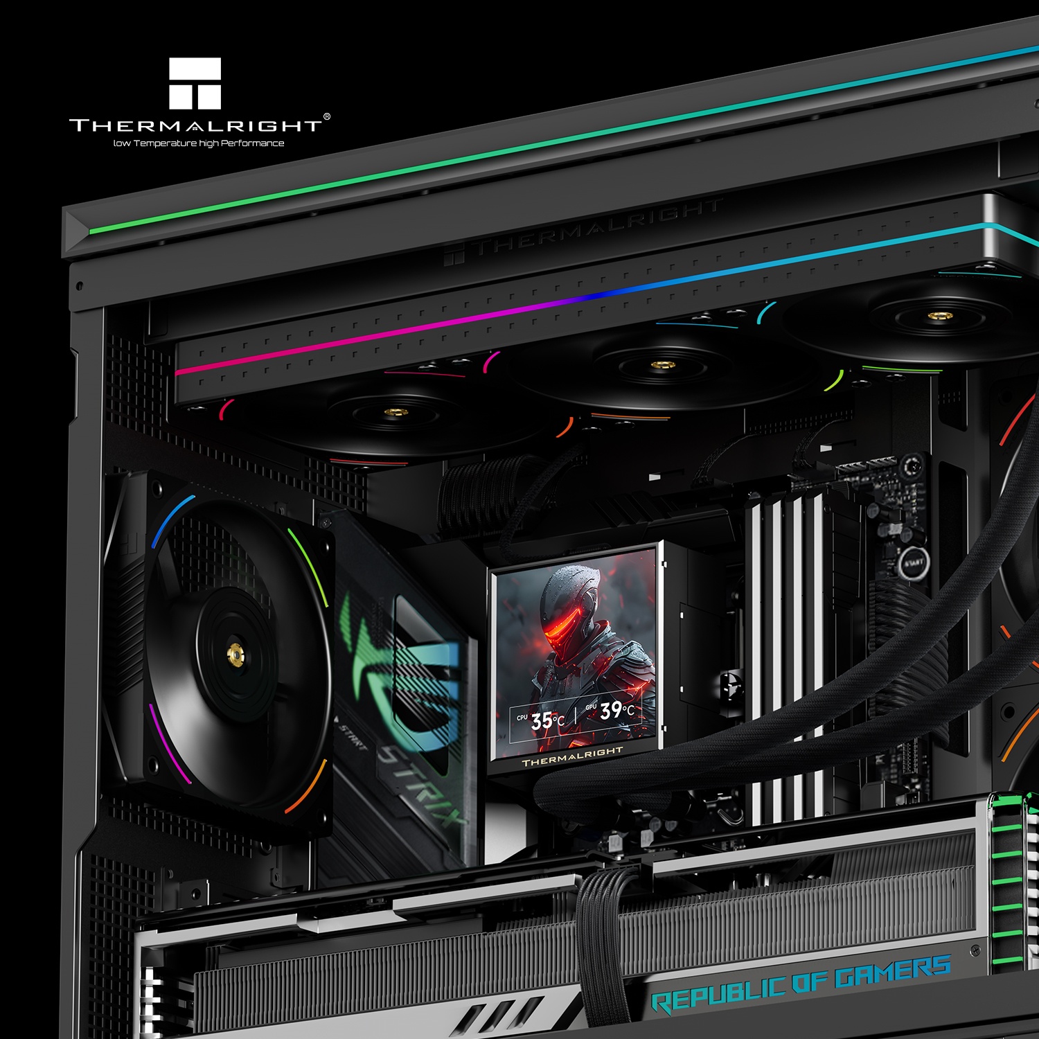 Система водяного охлаждения Thermalright Peerless Vision 360 UB Soc-AM5/AM4/1200/1700/1851 черный 4-