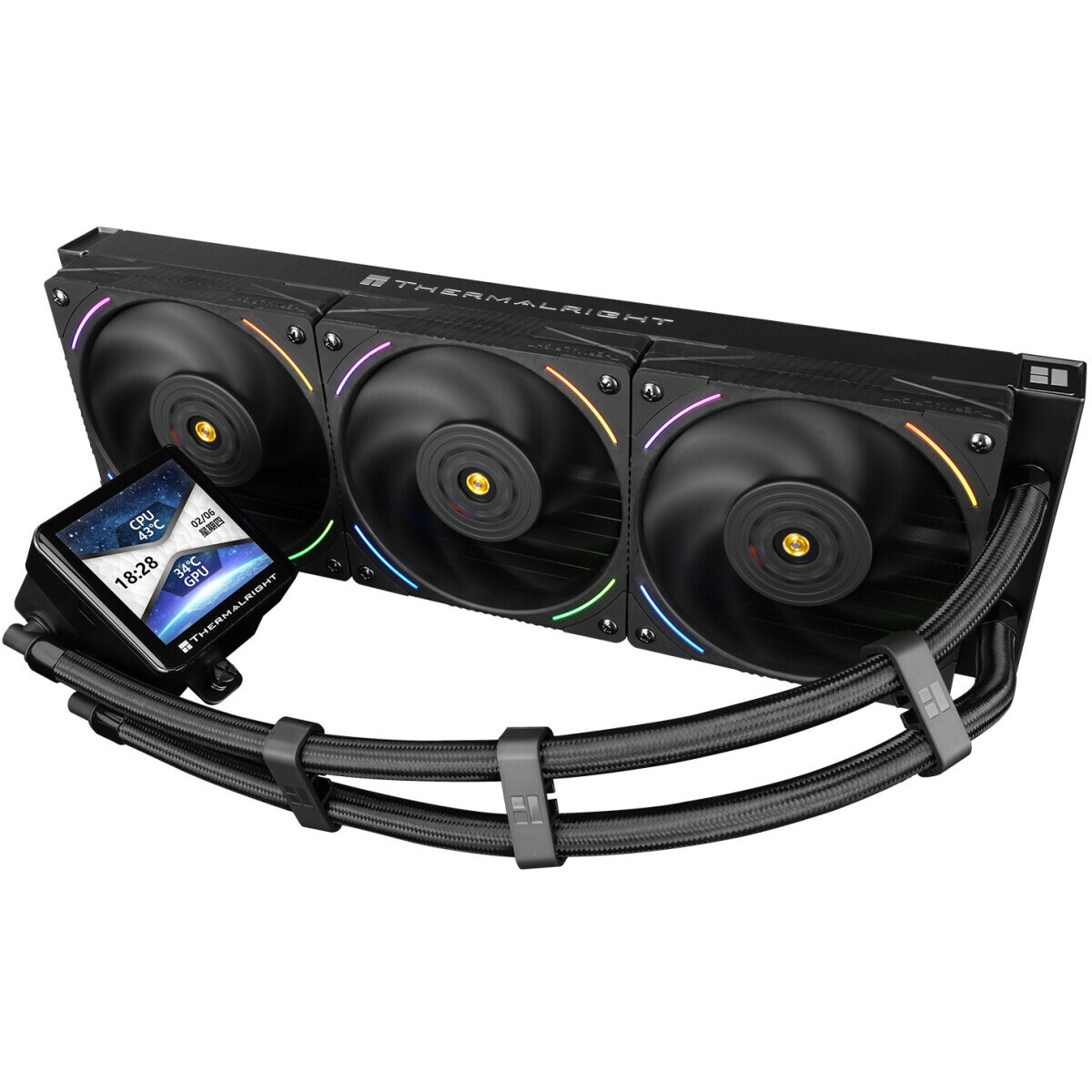 Система водяного охлаждения Thermalright Peerless Vision 360 UB Soc-AM5/AM4/1200/1700/1851 черный 4-