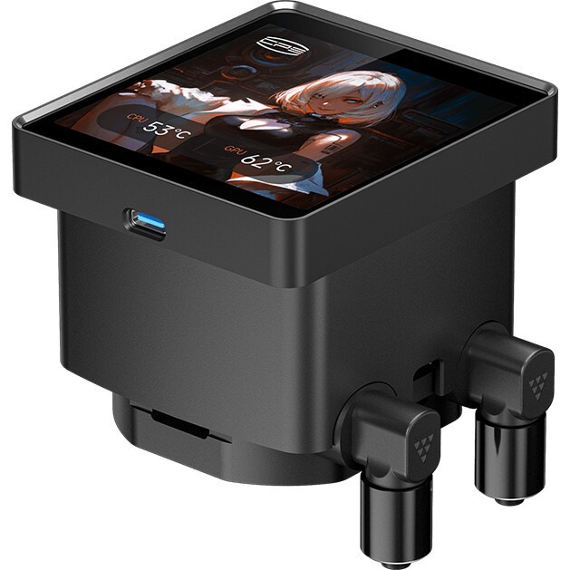 Система водяного охлаждения PcCooler DS360 Display ARGB Soc-AM5/AM4/1200/1700/1851 белый 4-pin 39.8d